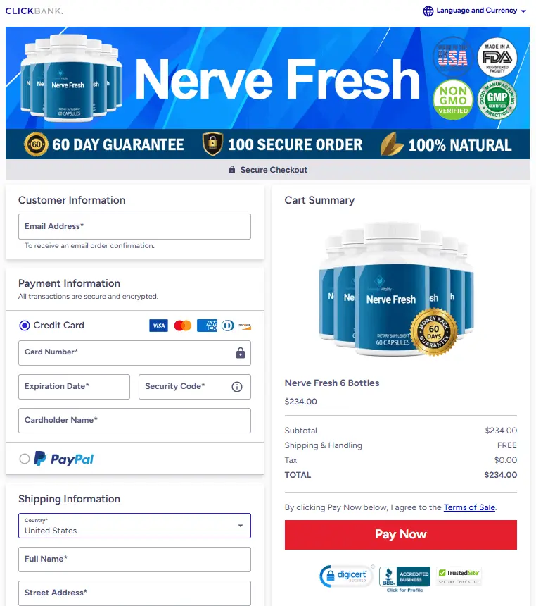 Nerve Fresh-secure-checkout